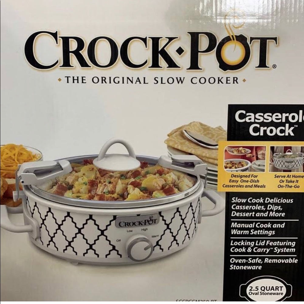 Crockpot 2.5Qt Casserole Slow Cooker brand NEW!